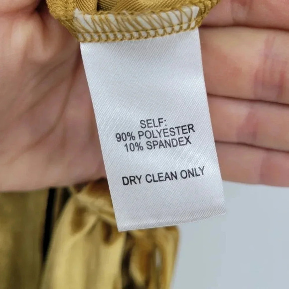 LULUS Amour Golden Yellow Velvet High Low Wrap Dress small - Picture 4 of 5